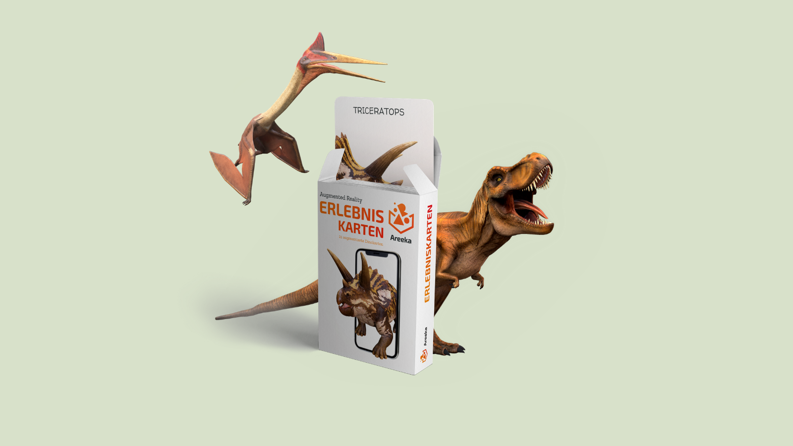 Areeka Augmented Reality Erlebniskarten Dinosaurier