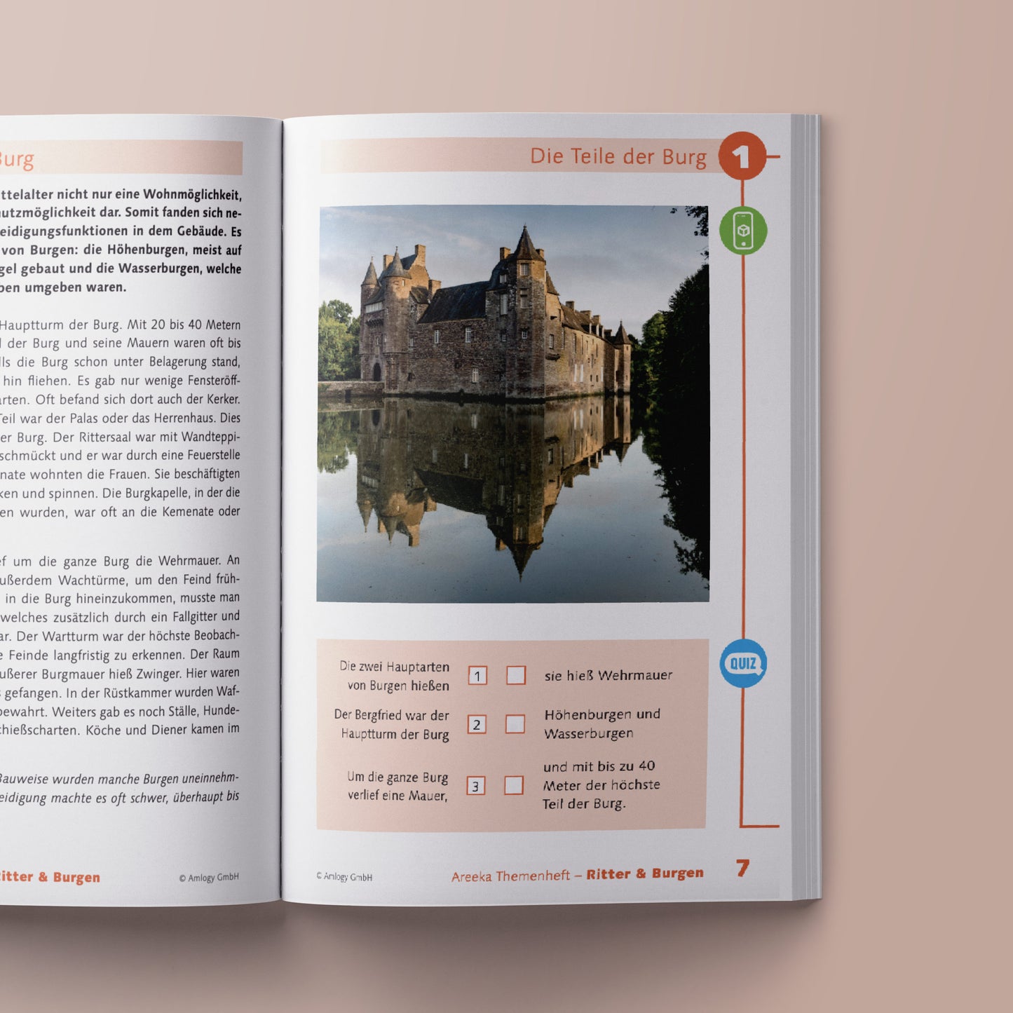 Ritter und Burgen - Areeka Augmented Reality Themenheft Seite 1