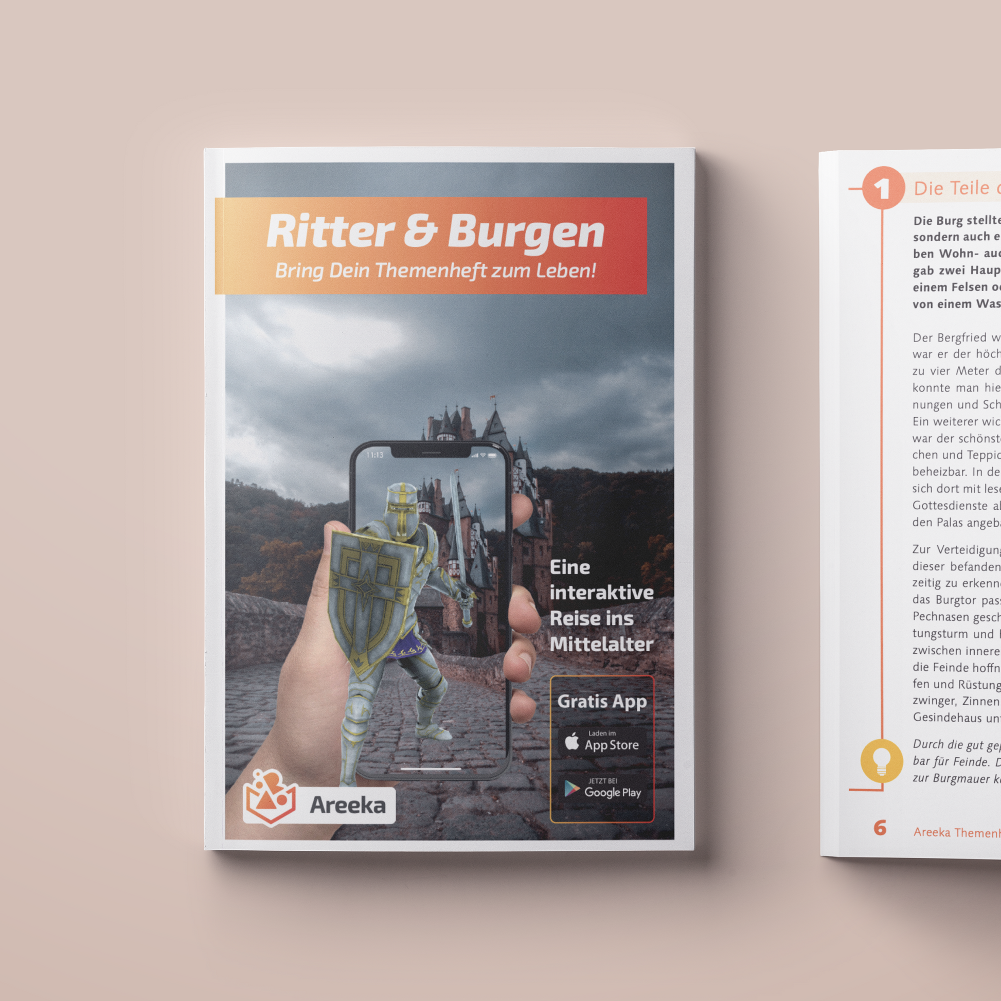Ritter und Burgen Cover image - Areeka Augmented REality Themenheft
